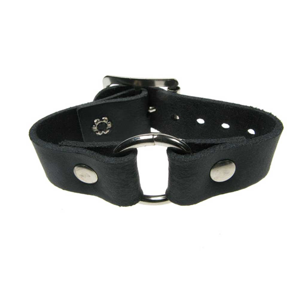 Bullet 69 - 1 row small ring Polsband - Zwart